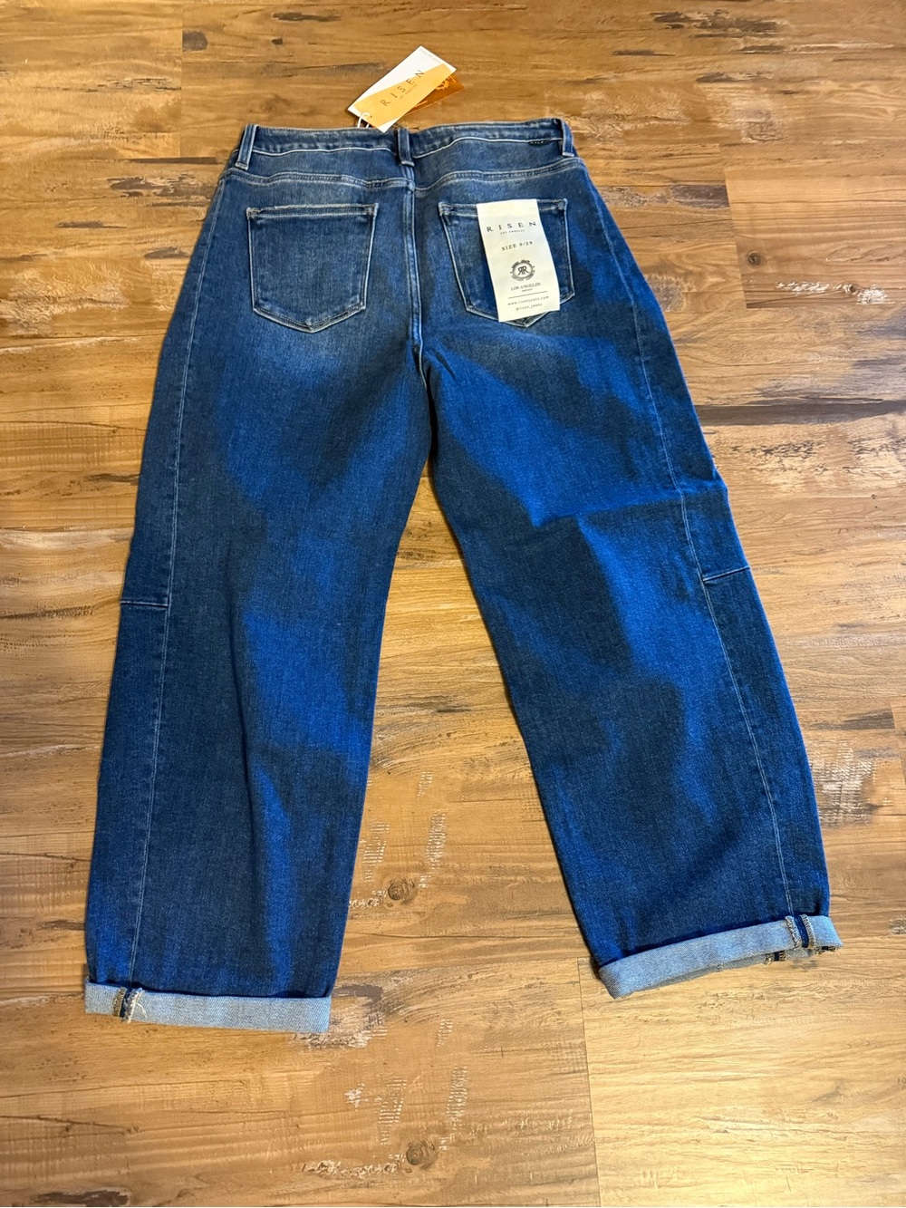 Risen barrel Jeans in Dark Blue - Picture 2 of 2